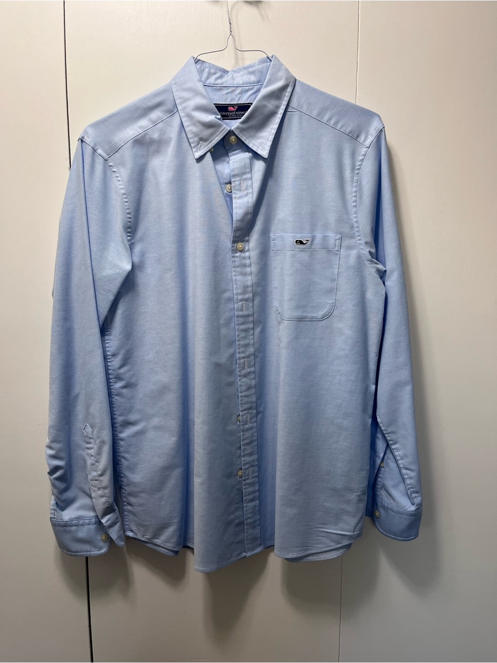 Vineyard Vines Men's Light Blue Button-Down Oxford Shirt